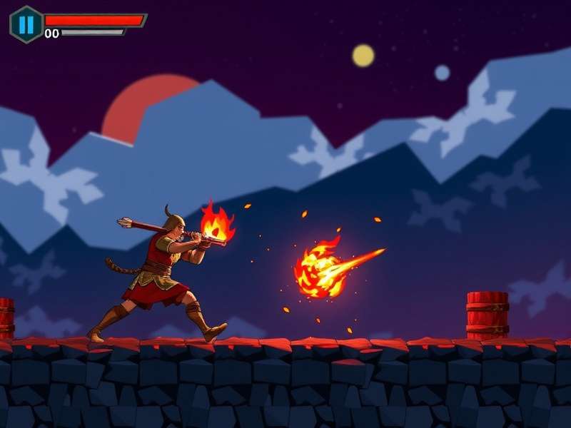 Flame Warrior Sprint gameplay screenshot